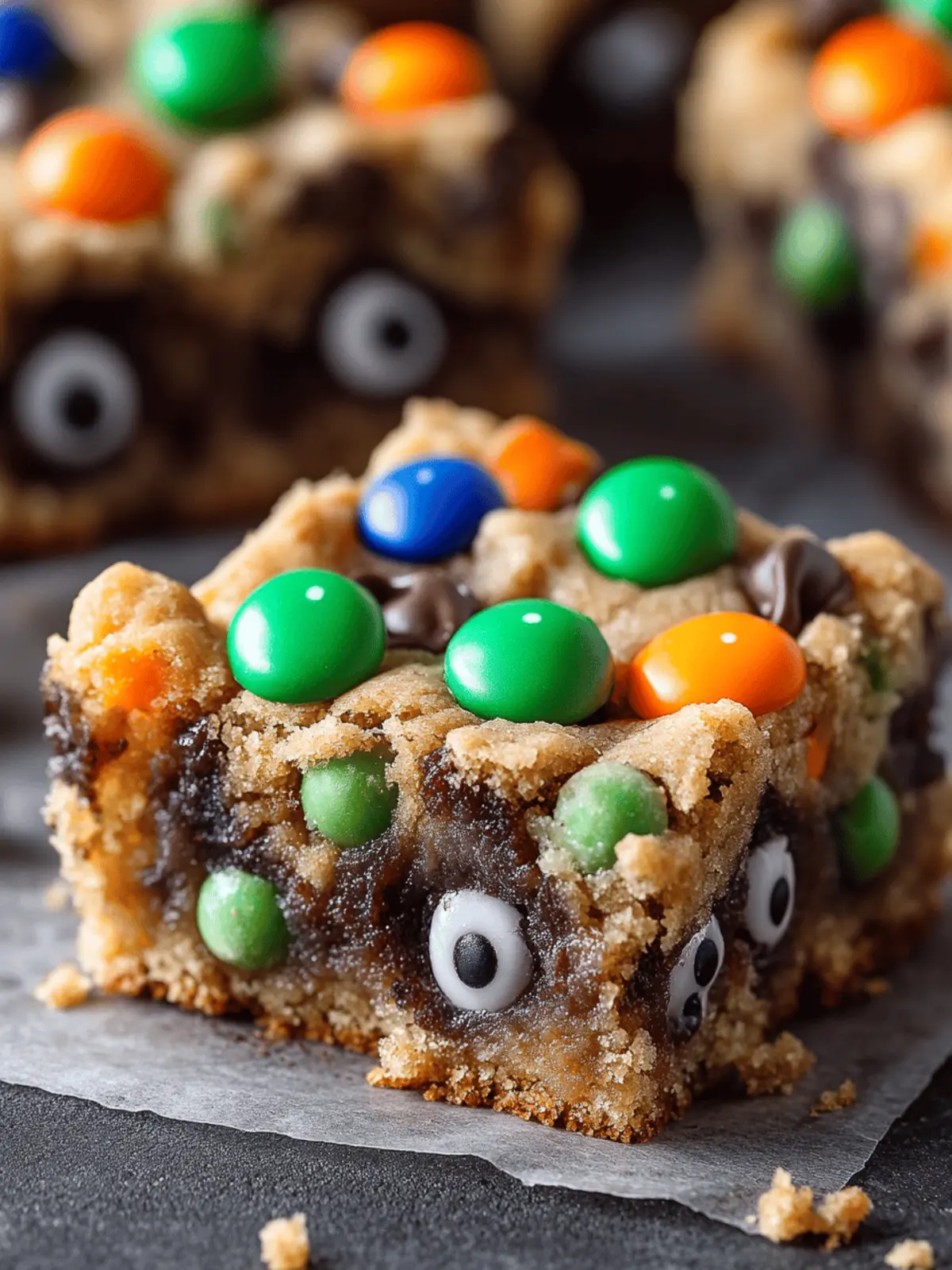 Monster Mash Cookie Bars: Chewy Halloween Delights to Share 4 Monster Mash Cookie Bars