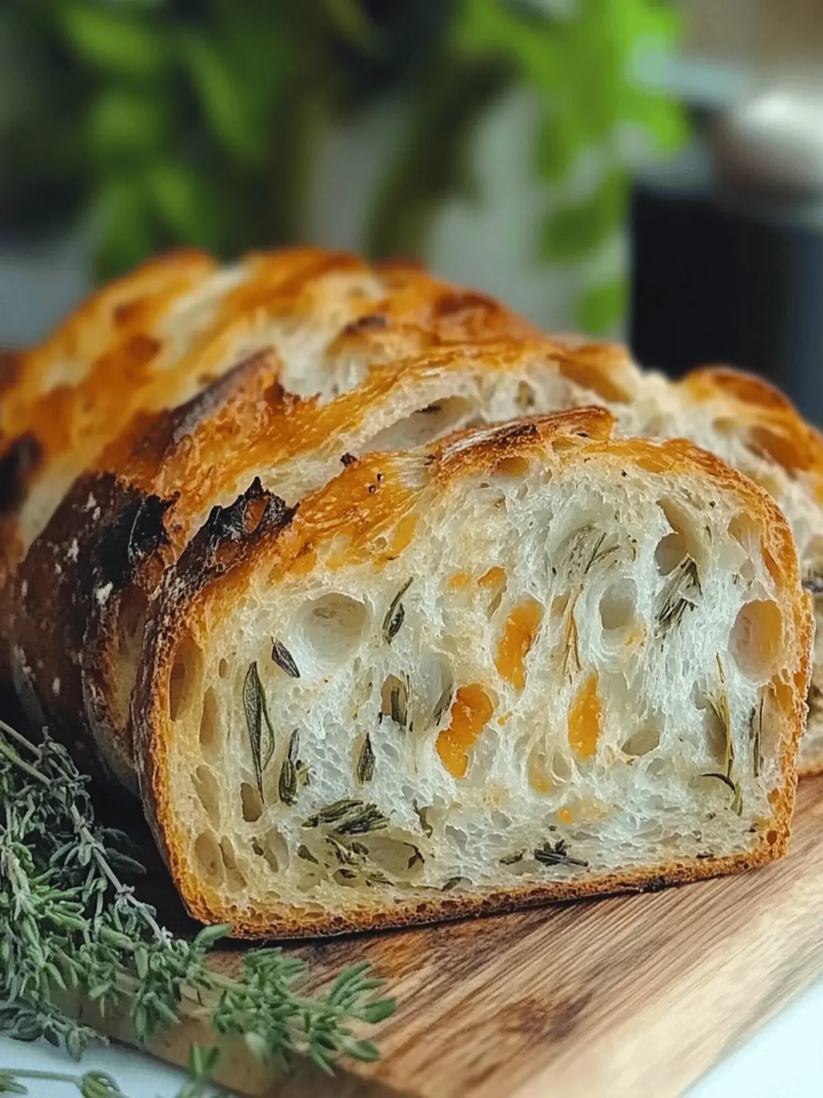Italian Herbs and Cheese Bread