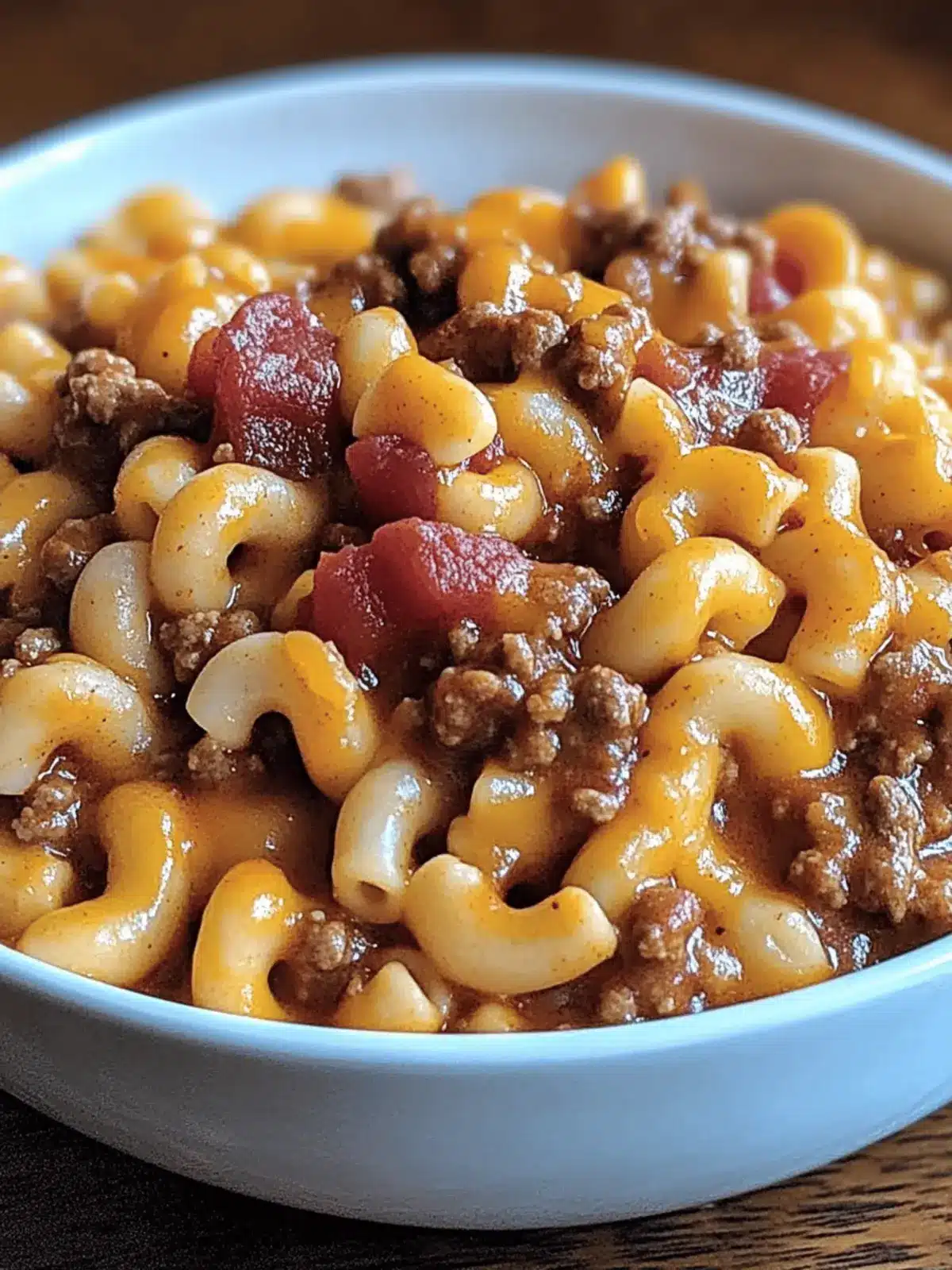 Ultimate Crock Pot Cheddar Chili Mac