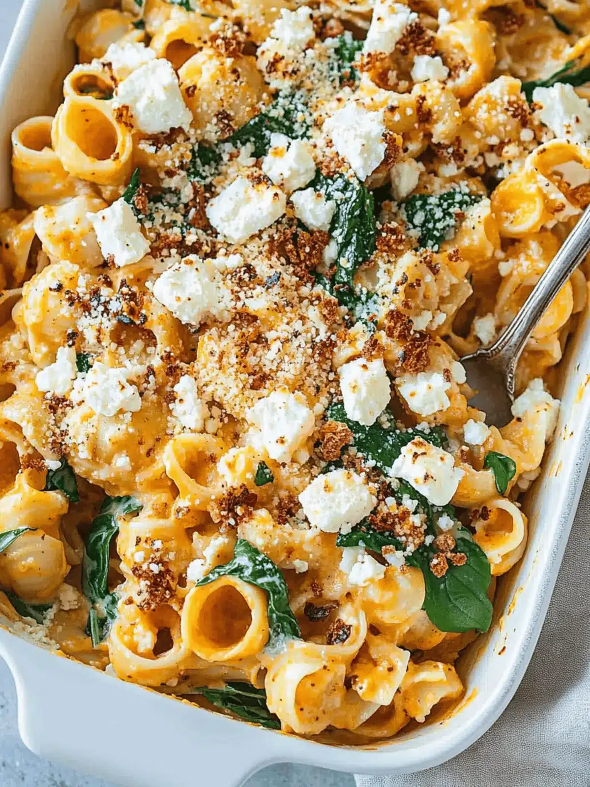 Pumpkin Feta Pasta