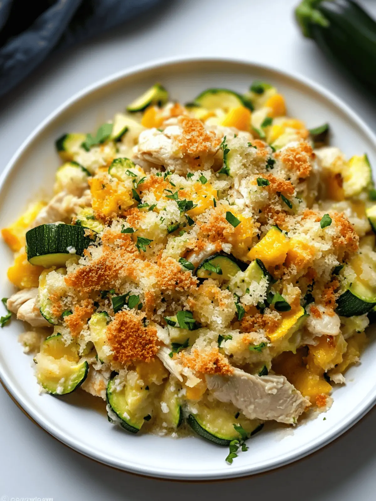 Rotisserie Chicken Zucchini Casserole