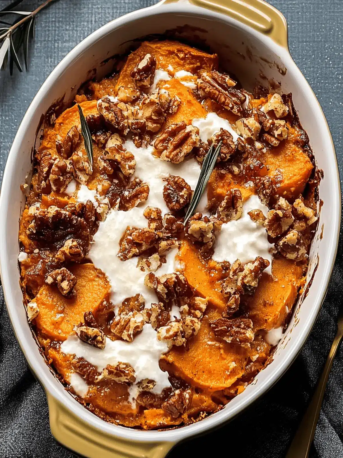 Southern Maple Sweet Potato Casserole