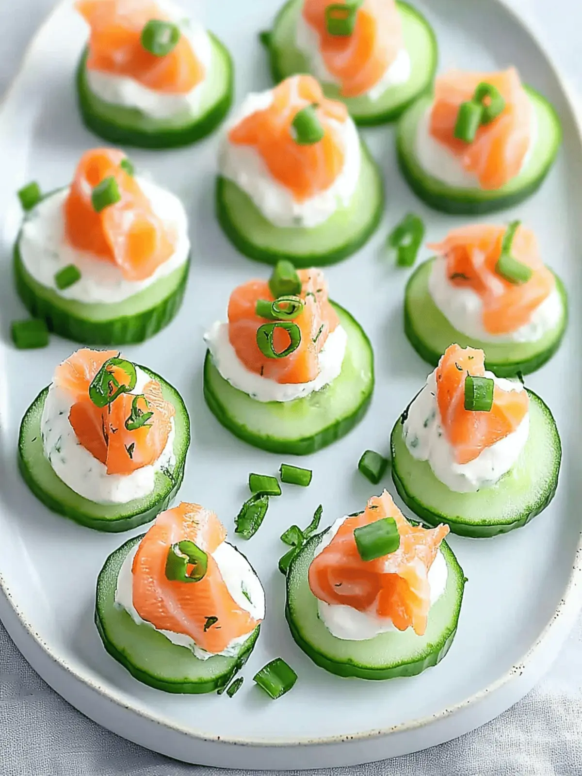 Juicy Easter Smoked Salmon Cucumber Bites