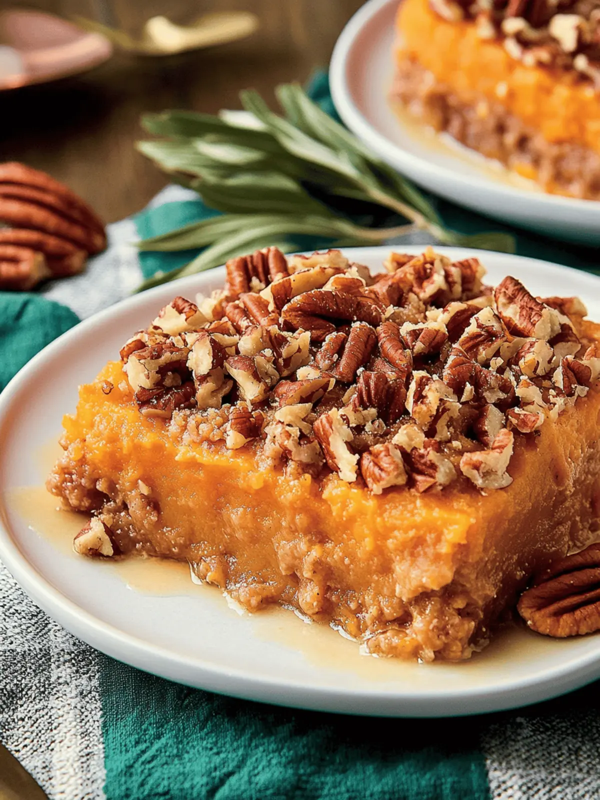 Delicious Sweet Potato Casserole with Pecan Topping Magic 2 Sweet Potato Casserole with Pecan Topping