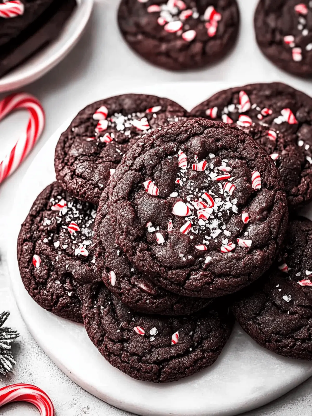 Double Chocolate Peppermint Cookies
