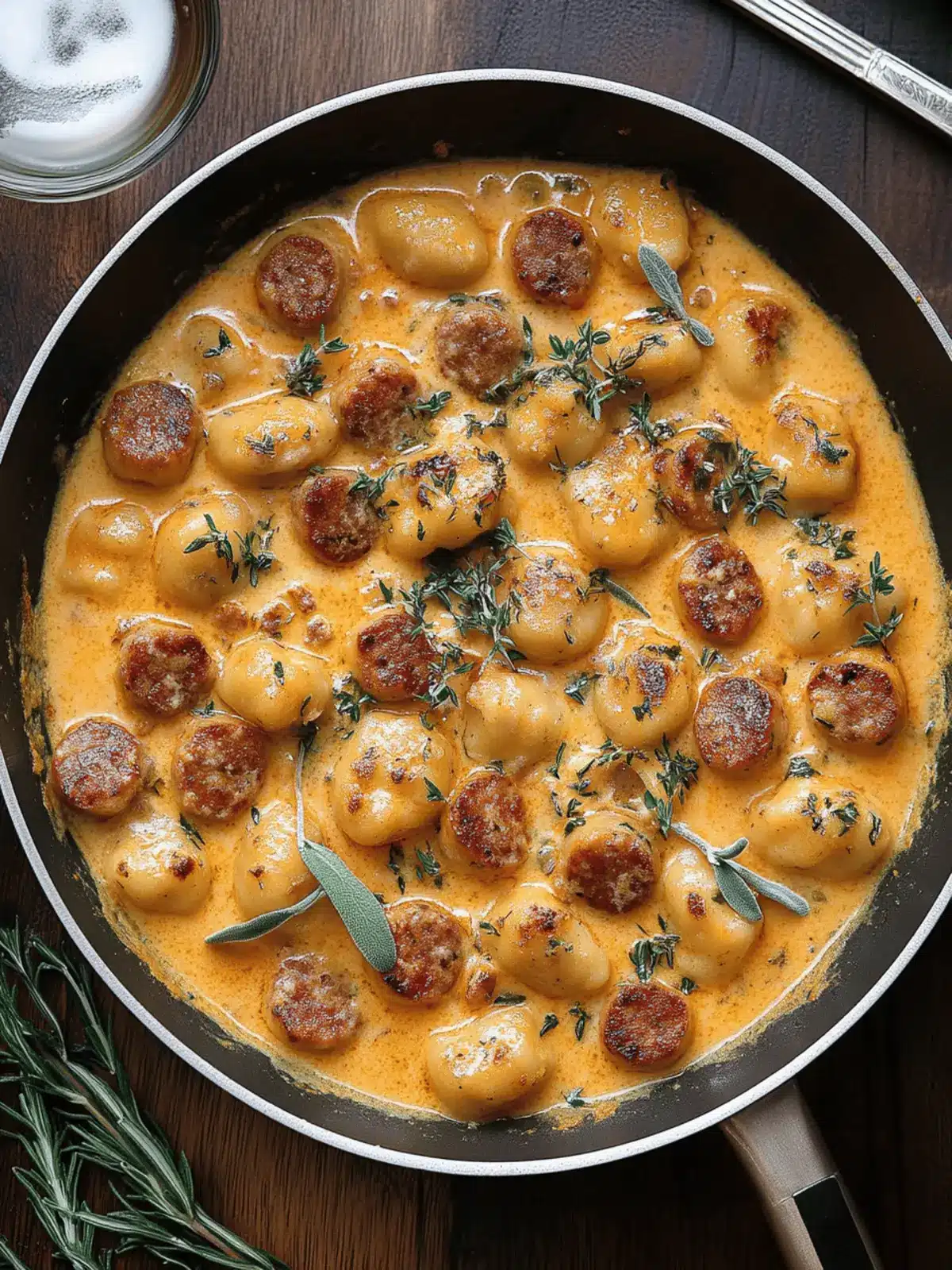 Creamy Butternut Squash Gnocchi with Sausage: Your Cozy Fall Feast 4 Creamy Butternut Squash Gnocchi with Sausage, Thyme, and Sage