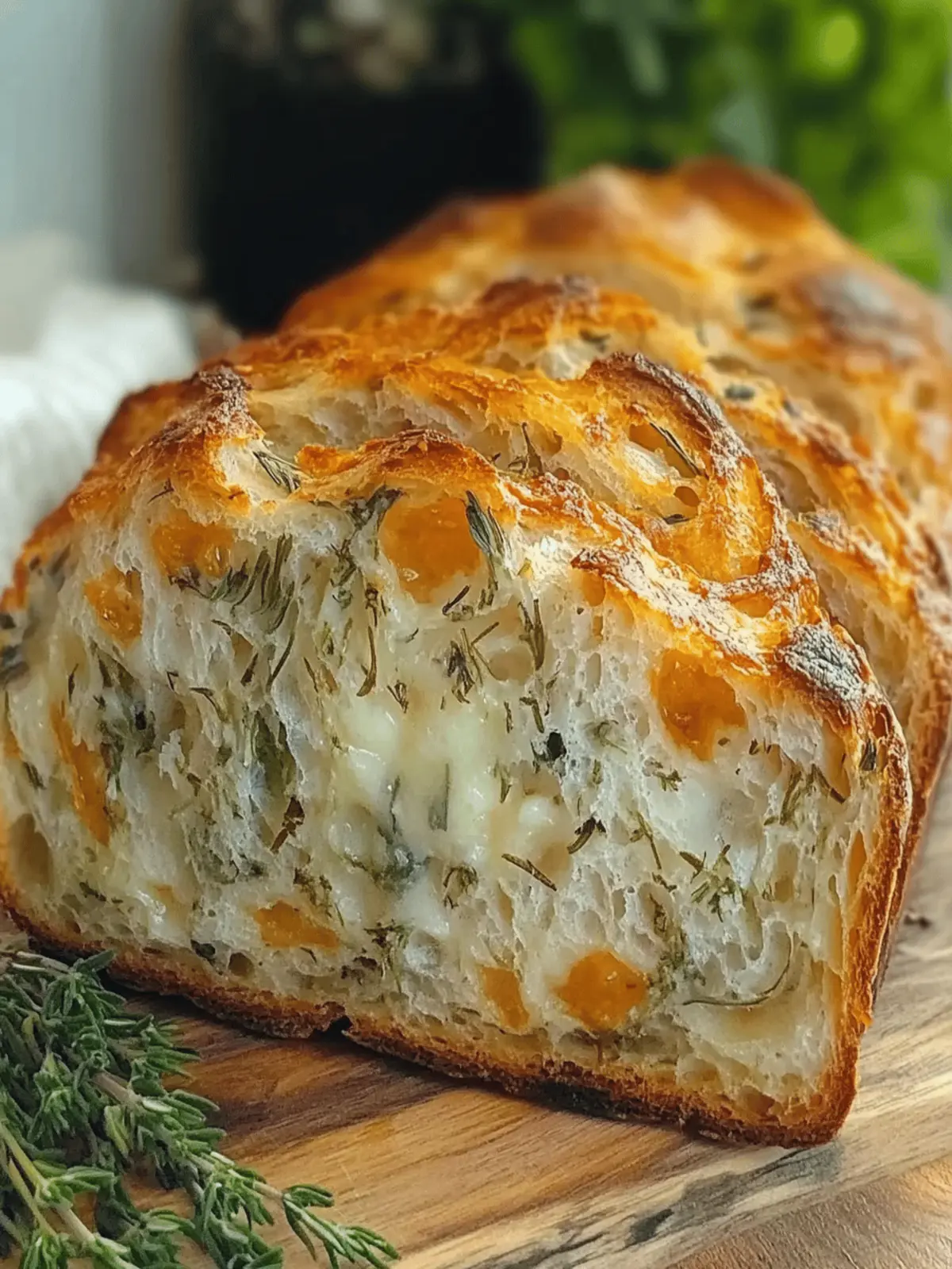 Italian Herbs and Cheese Bread