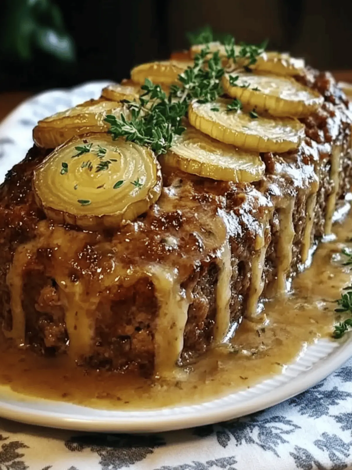 French Onion Meatloaf