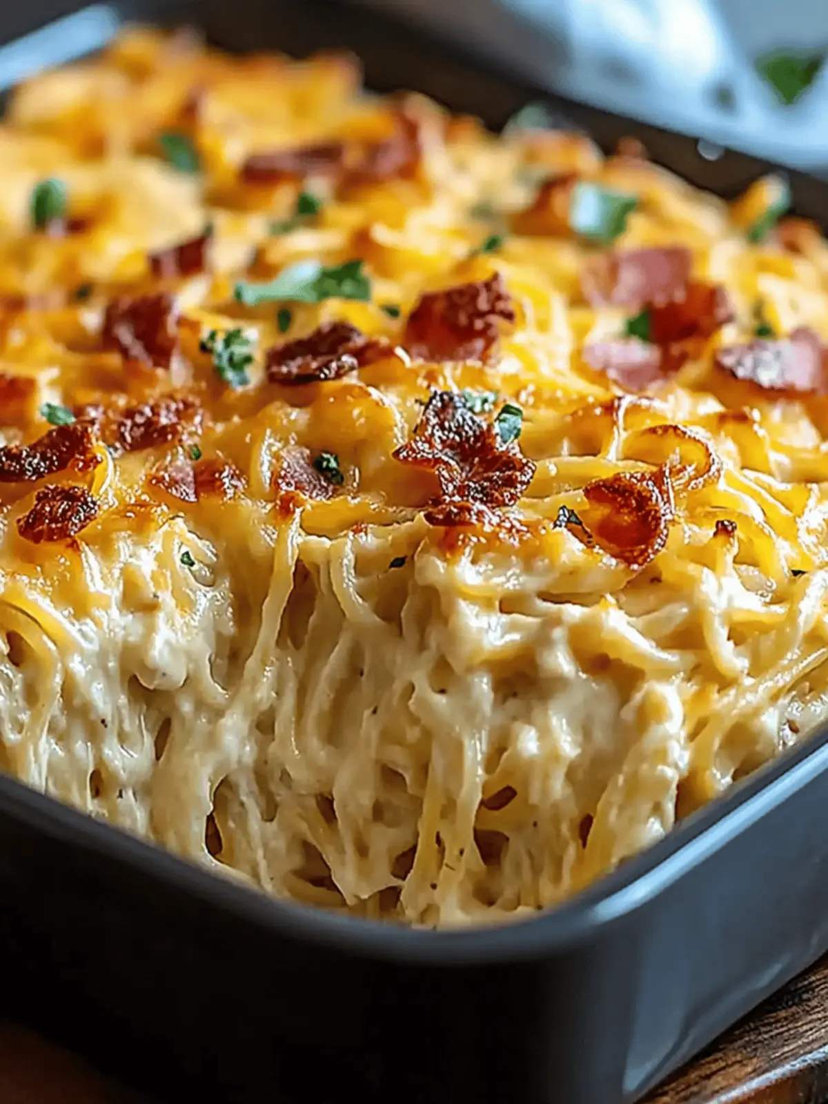 Creamy Southern Spaghetti Bake