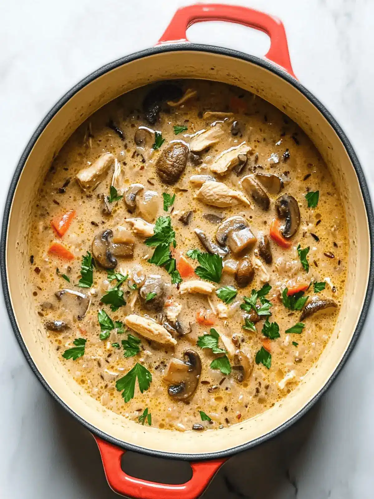 Chicken, Mushroom & Wild Rice Soup