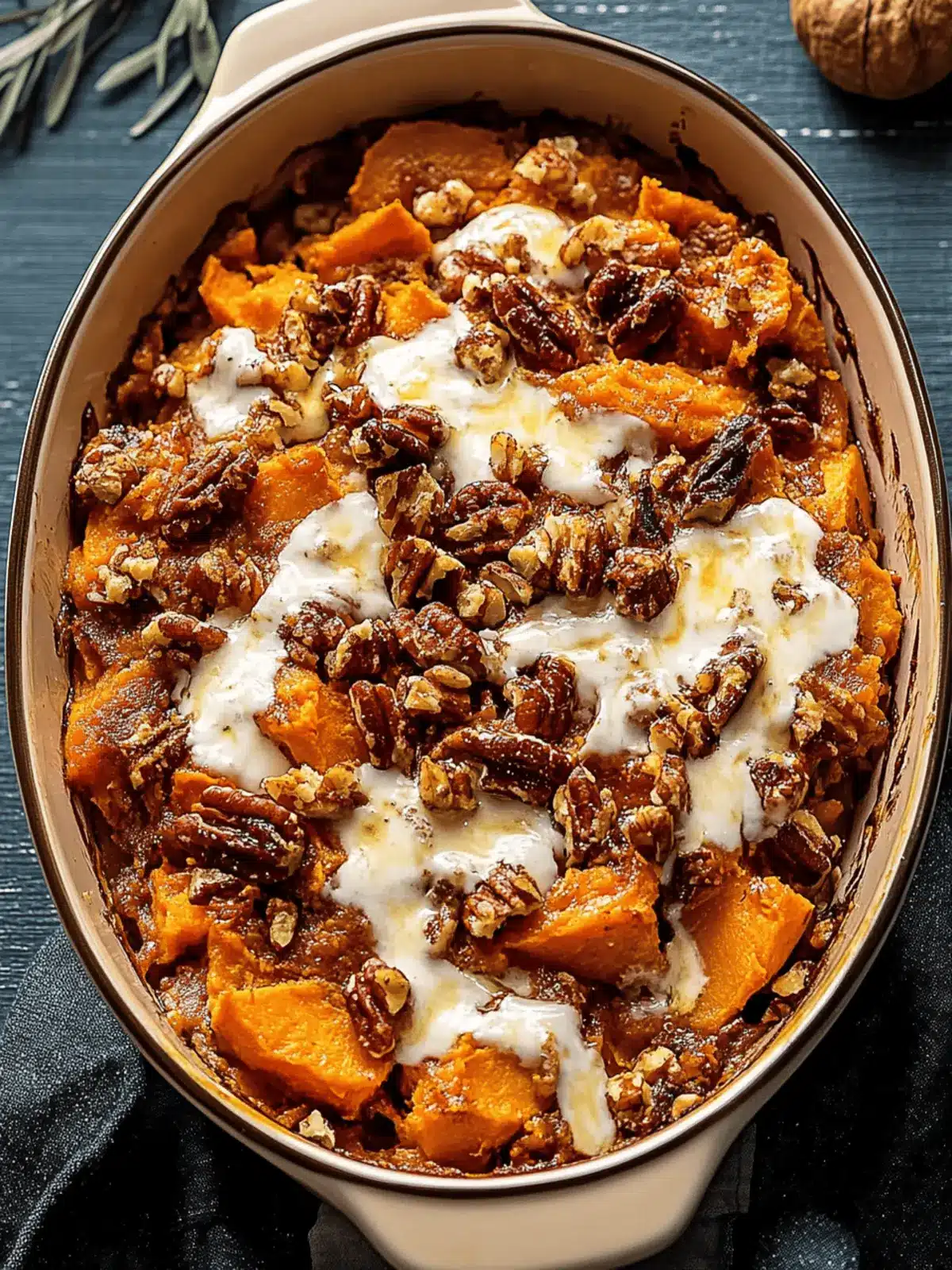 Southern Maple Sweet Potato Casserole