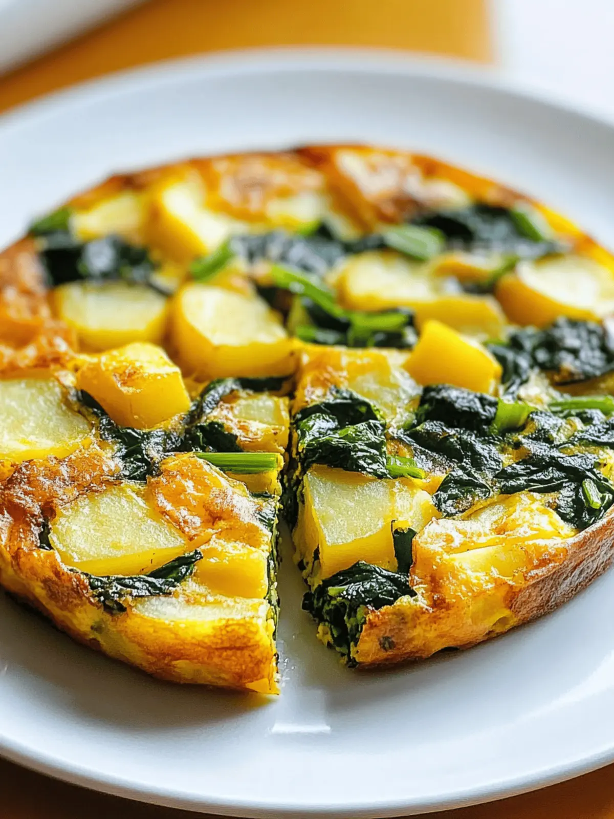 Potato and Spinach Frittata