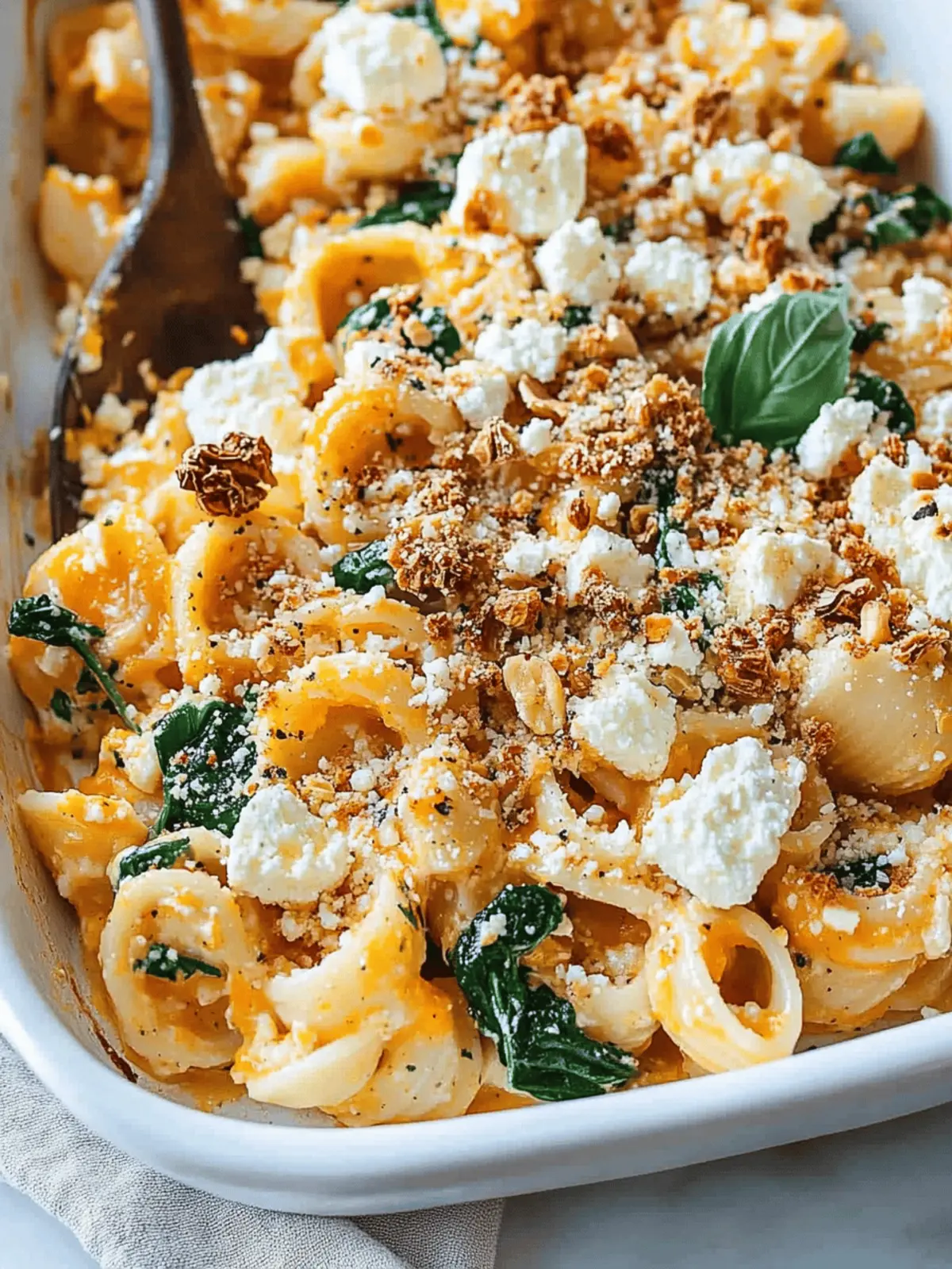 Pumpkin Feta Pasta