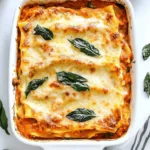 Vegetarian Pumpkin Spinach Lasagna