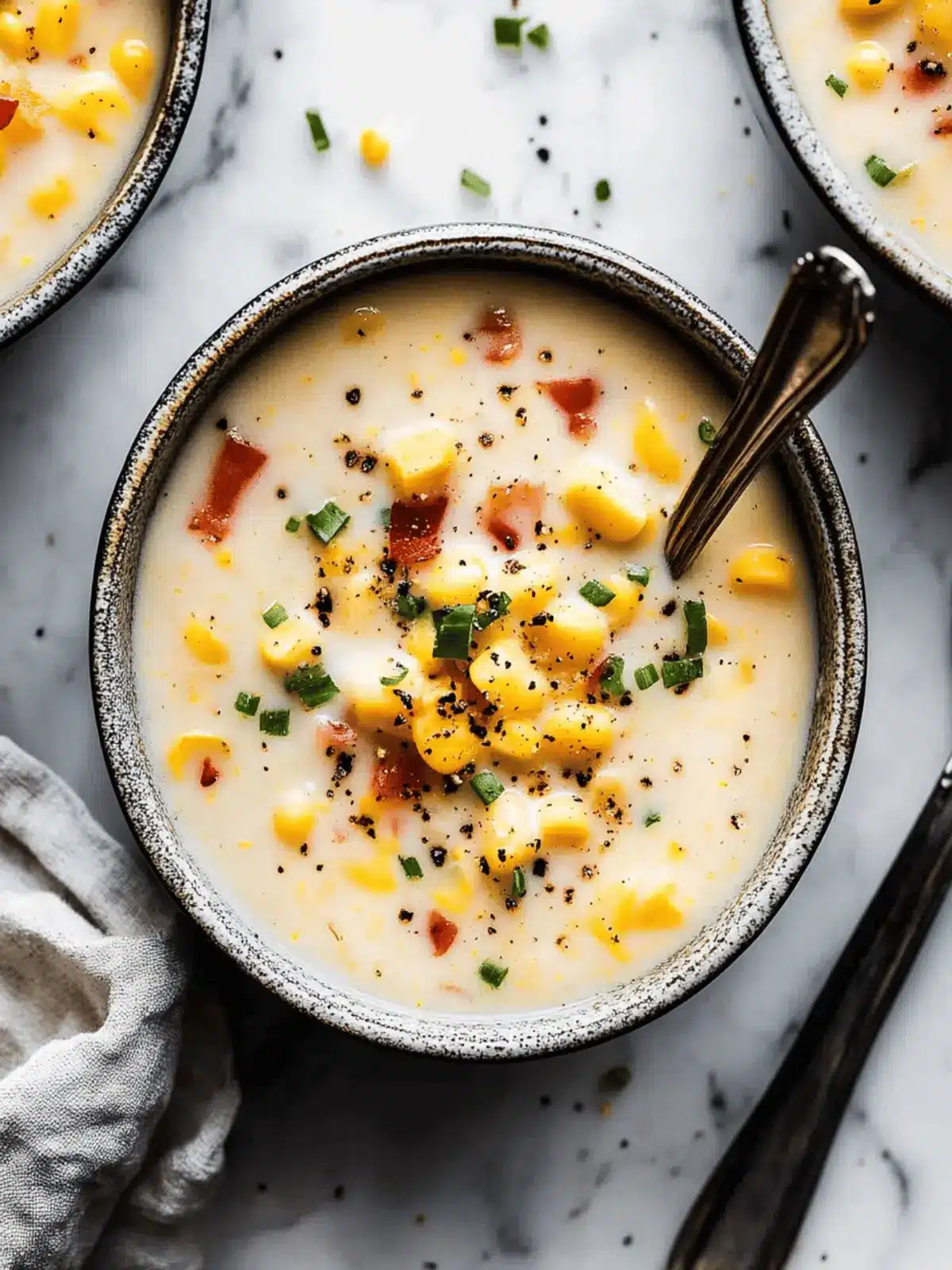 Delicious Sweetcorn Chowder with Smoky Bacon - Comfort Made Easy 3 Sweetcorn Chowder