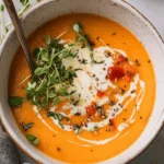 Creamy Butternut Squash and Red Pepper Soup