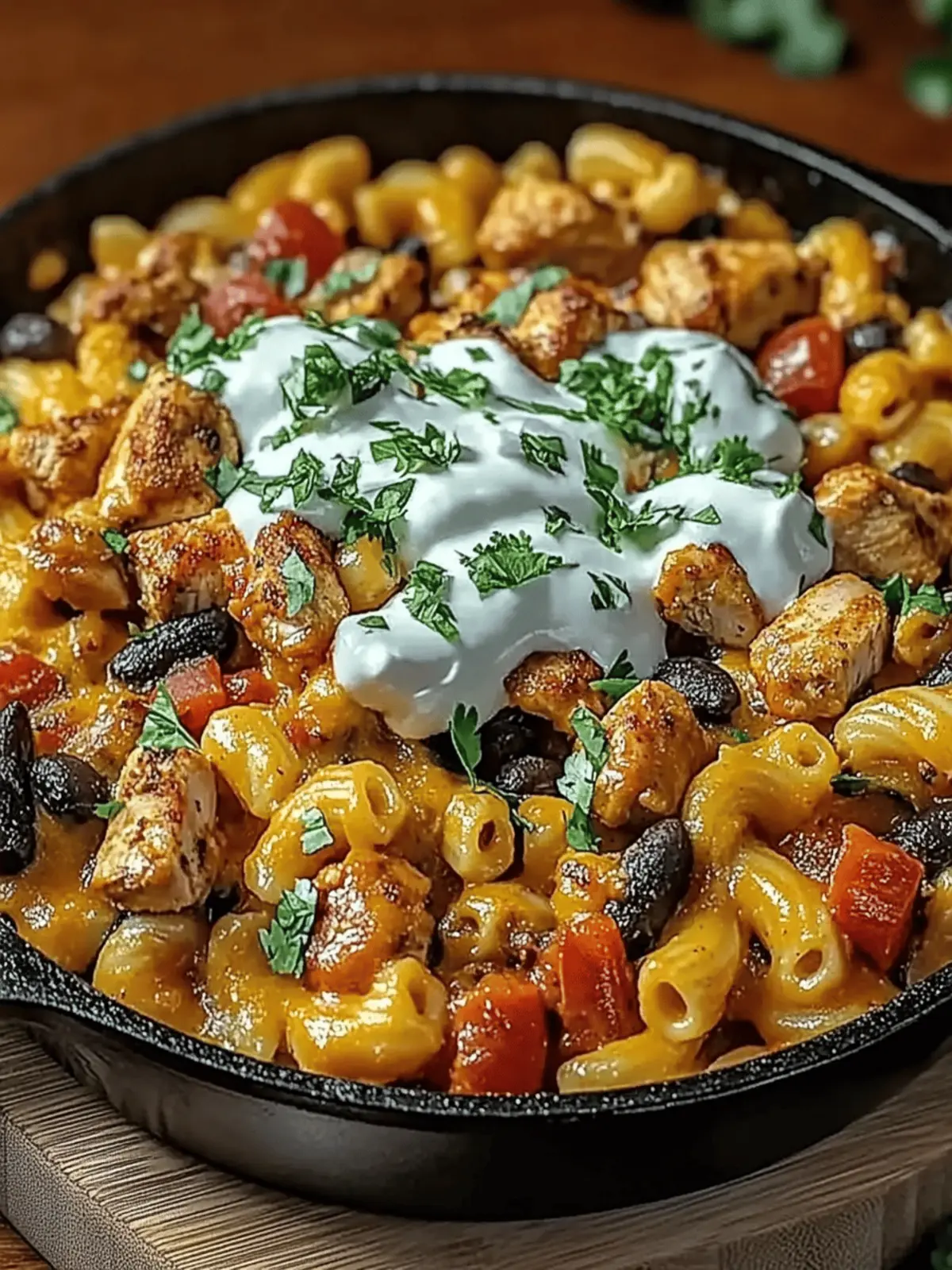Autumn Harvest Chili Chicken Mac Skillet