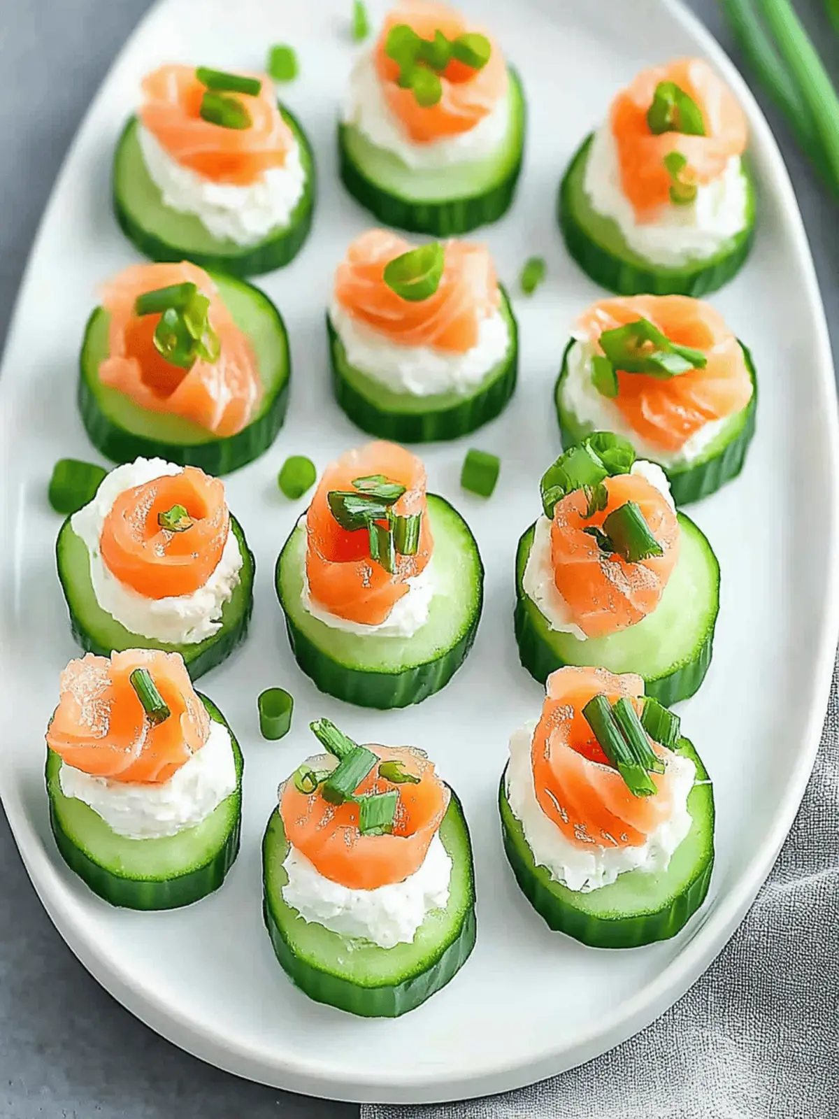 Juicy Easter Smoked Salmon Cucumber Bites