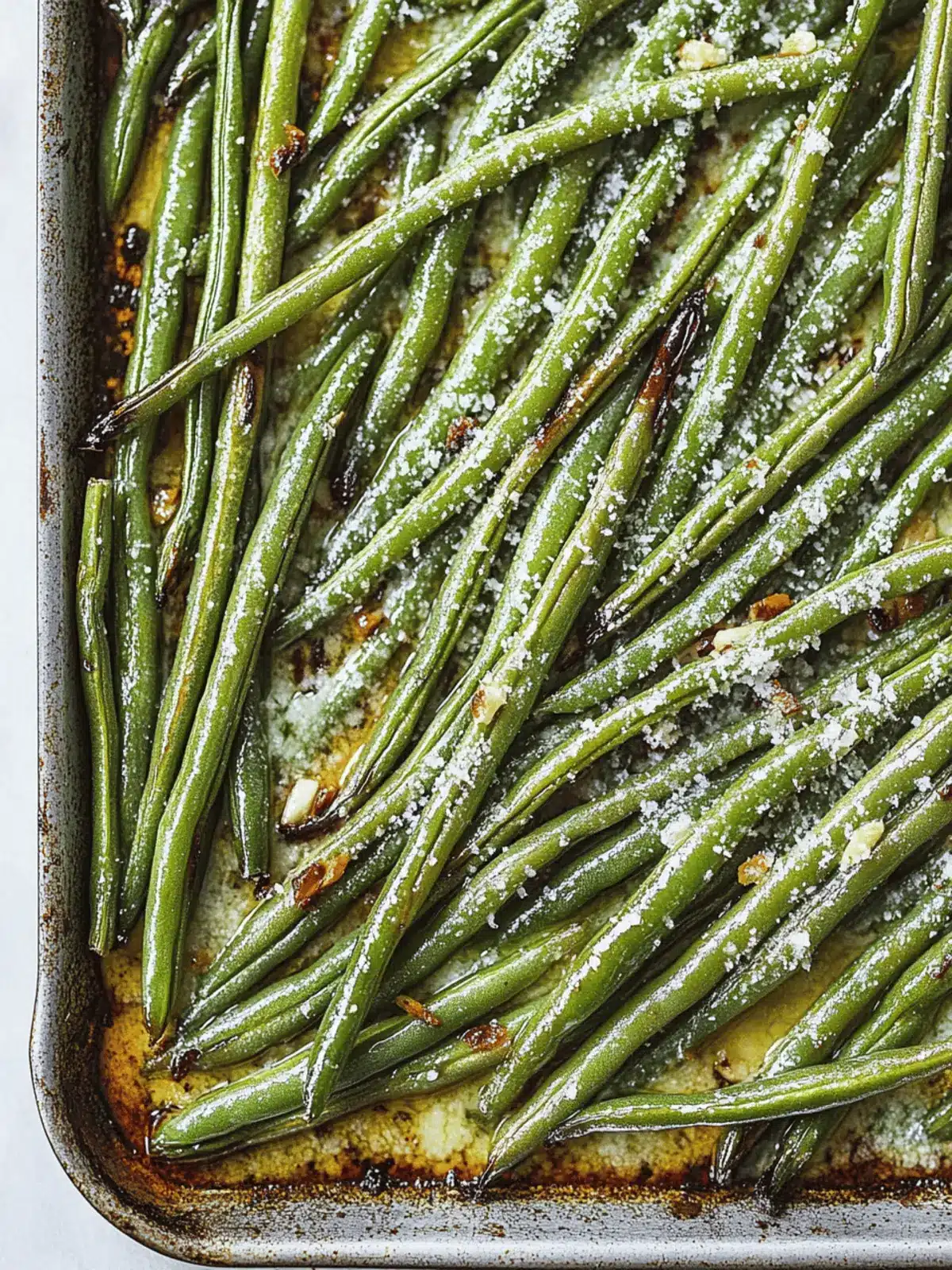 Roasted Green Beans With Garlic & Parmesan