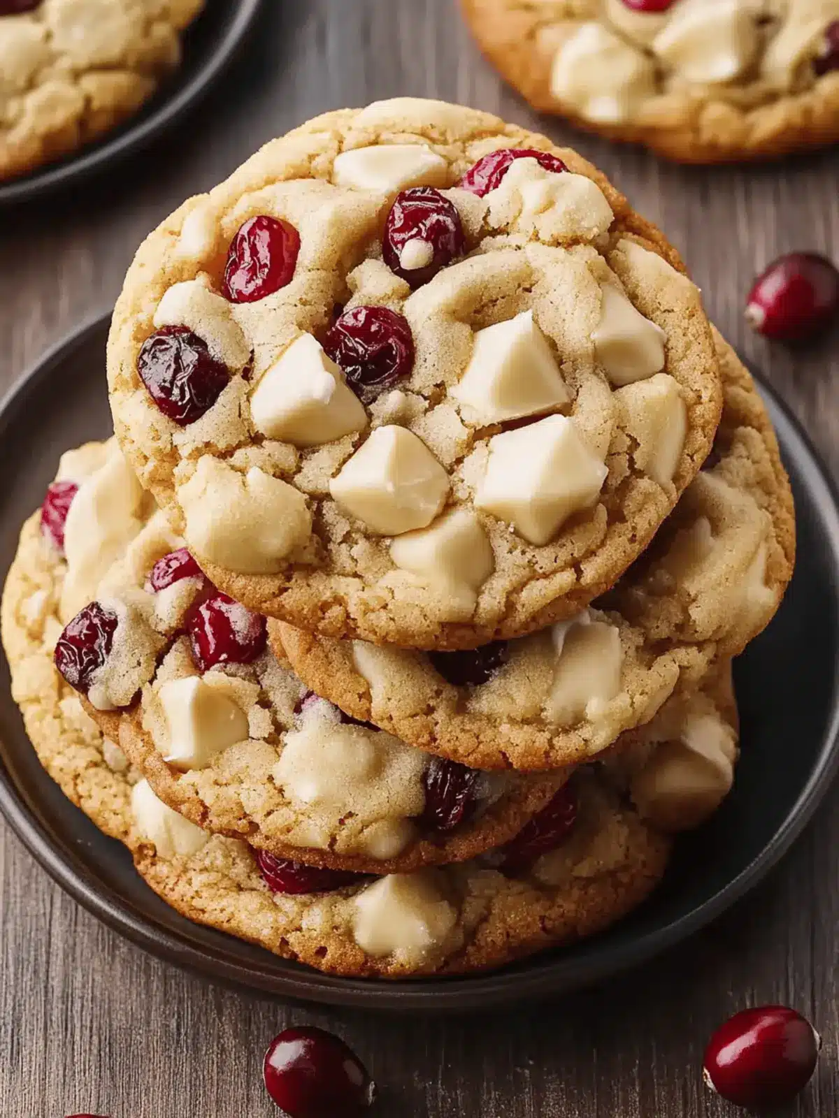 Delightful White Chocolate Cranberry Cookies to Share and Savor 3 White Chocolate Cranberry Cookies