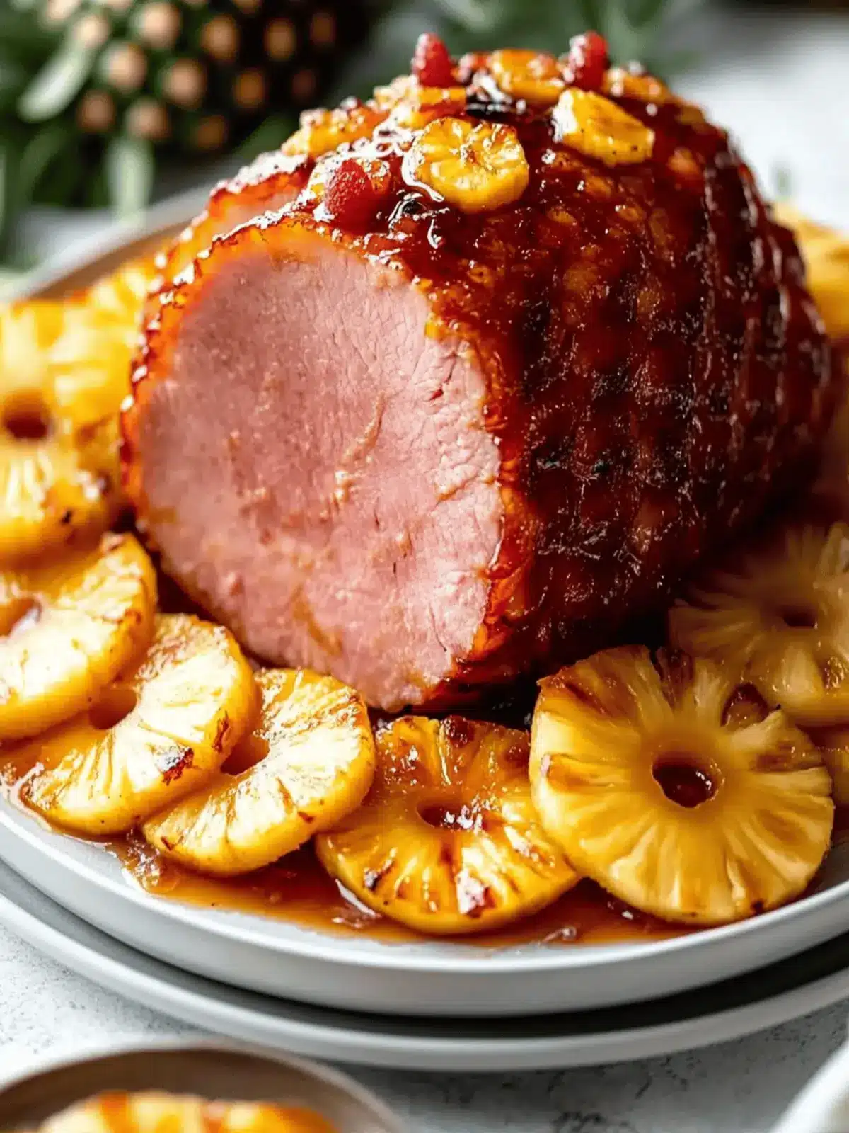 Sweet and Savory Honey-Glazed Ham with Pineapple Delight 5 Honey-Glazed Ham with Pineapple