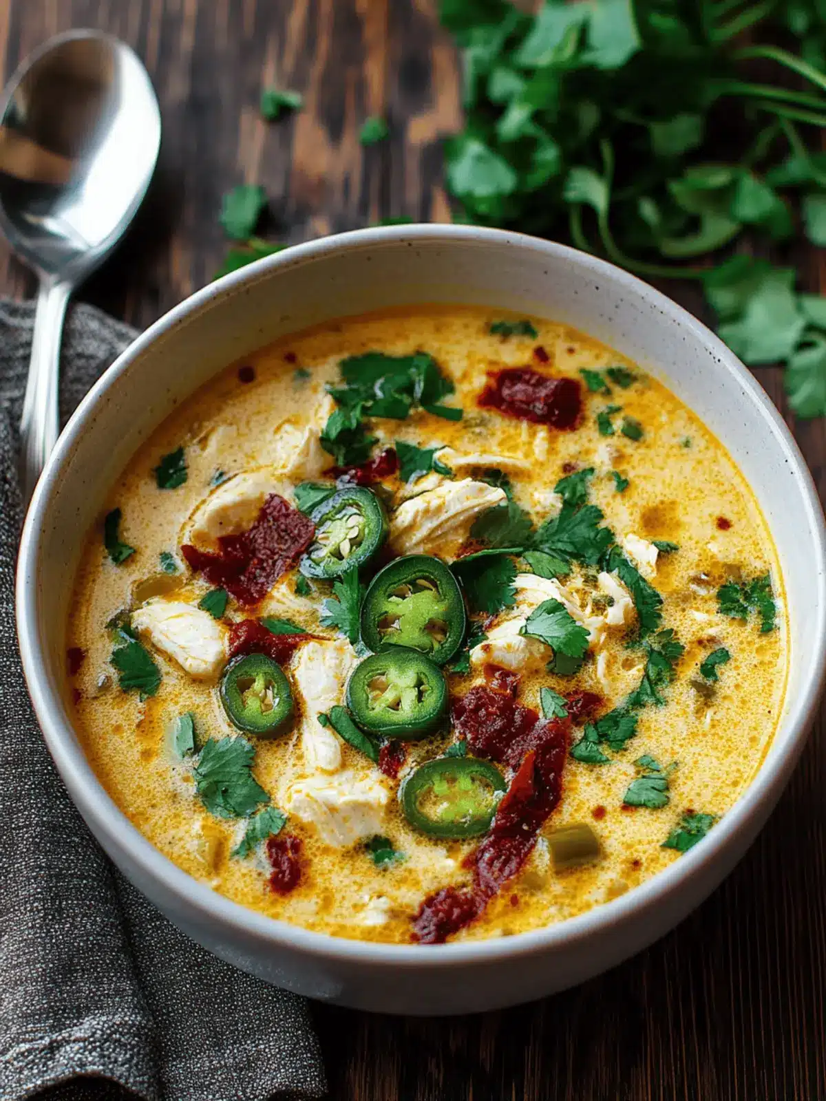 Creamy Spicy Jalapeño Popper Chicken Soup for Ultimate Comfort 4 Spicy Jalapeño Popper Chicken Soup