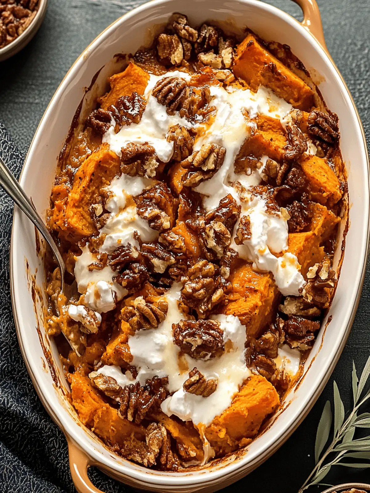 Southern Maple Sweet Potato Casserole