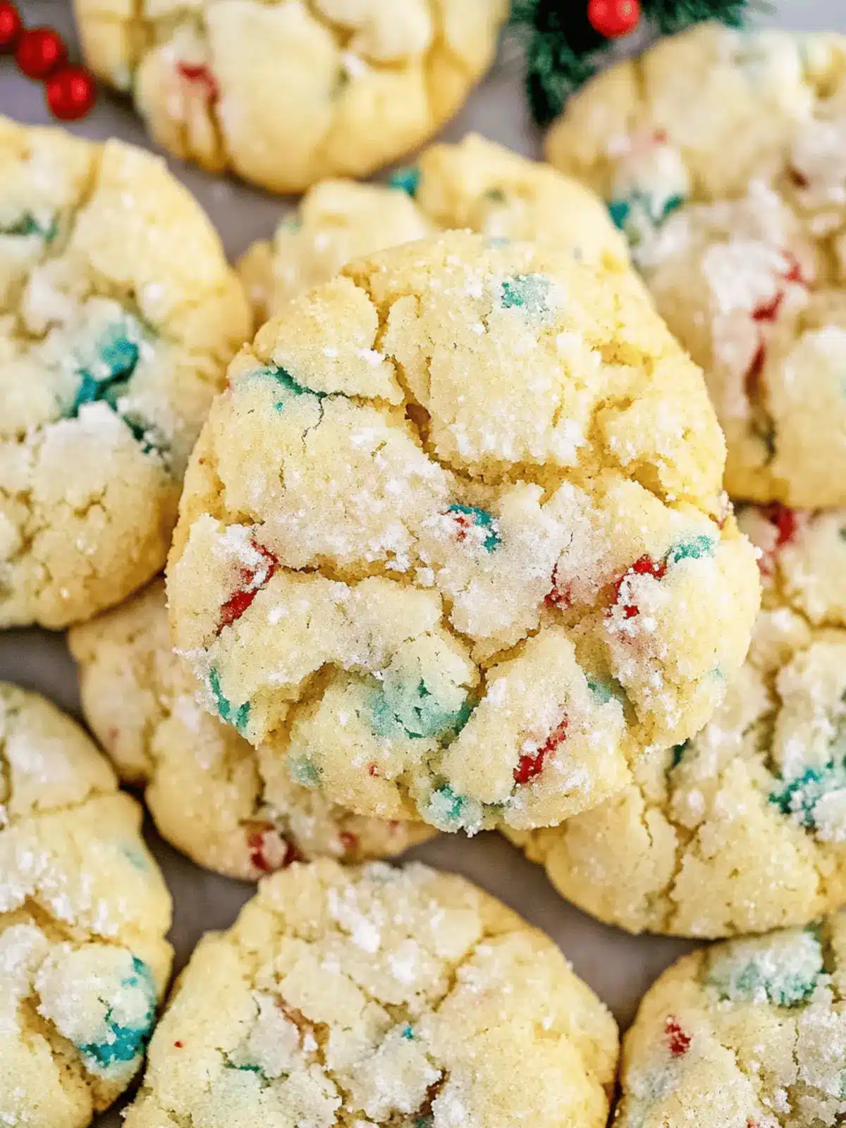 Christmas Gooey Butter Cookies