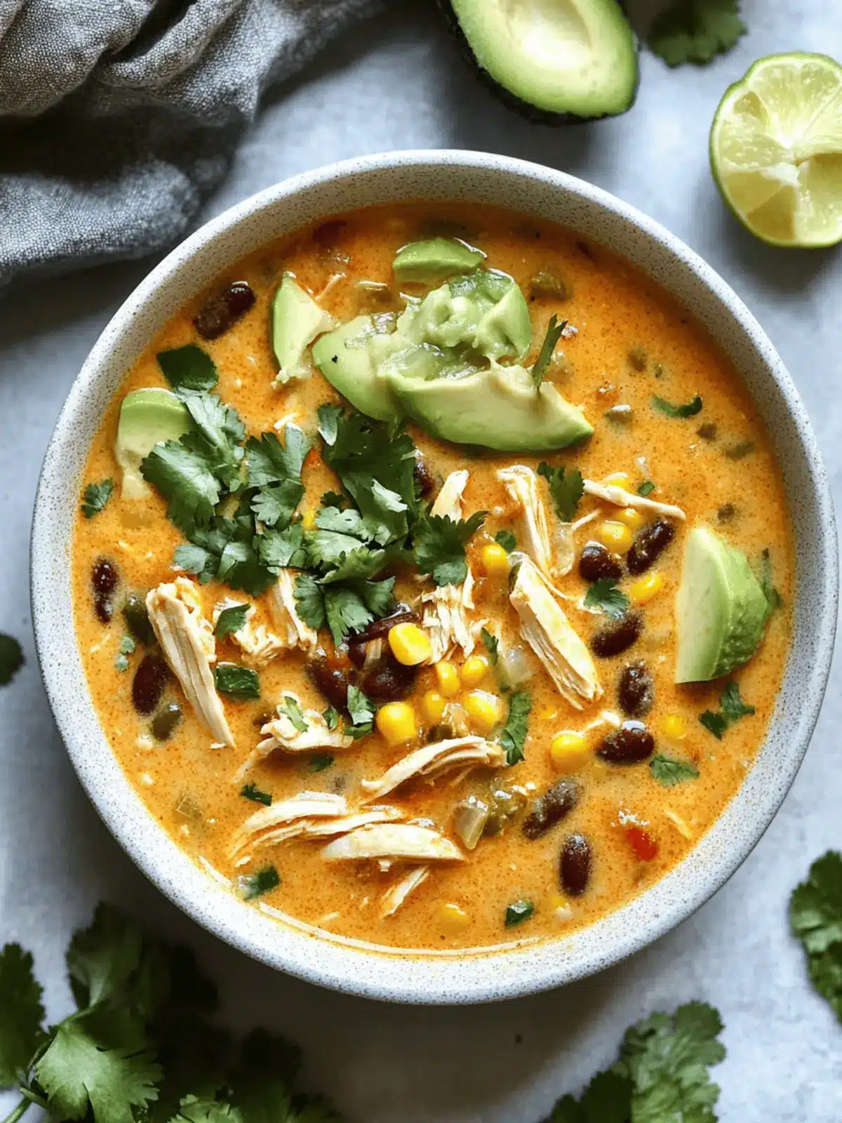Hearty Creamy Chicken Enchilada Soup for Cozy Nights 5 Creamy Chicken Enchilada Soup
