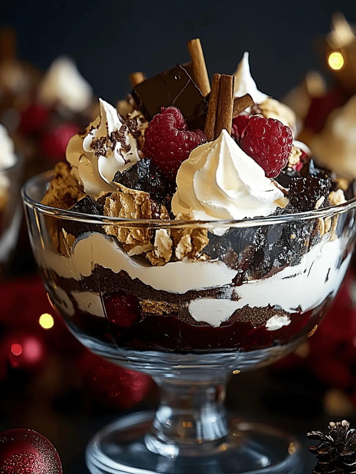 Black Forest Trifle for Christmas