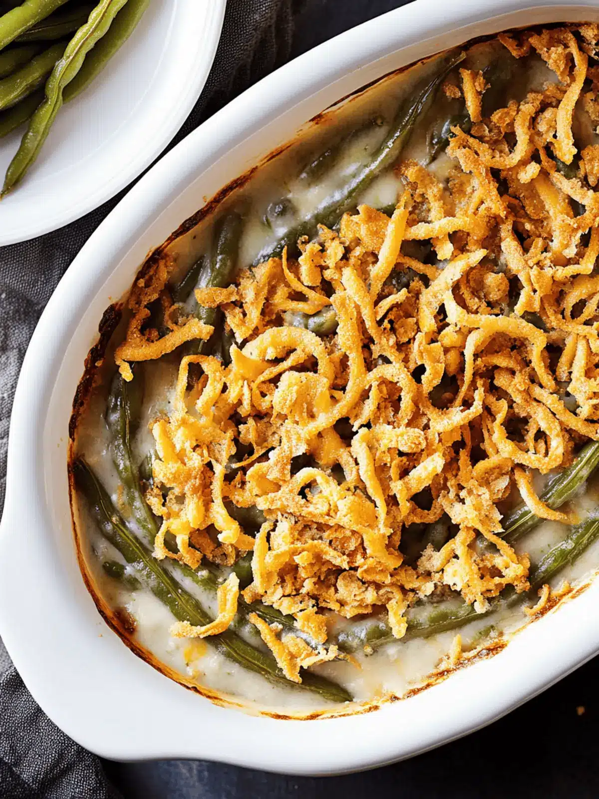 Cheesy Green Bean Casserole Your Family Will Love 2 Cheesy Green Bean Casserole