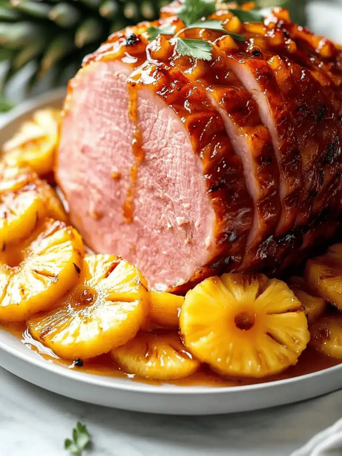 Sweet and Savory Honey-Glazed Ham with Pineapple Delight 3 Honey-Glazed Ham with Pineapple