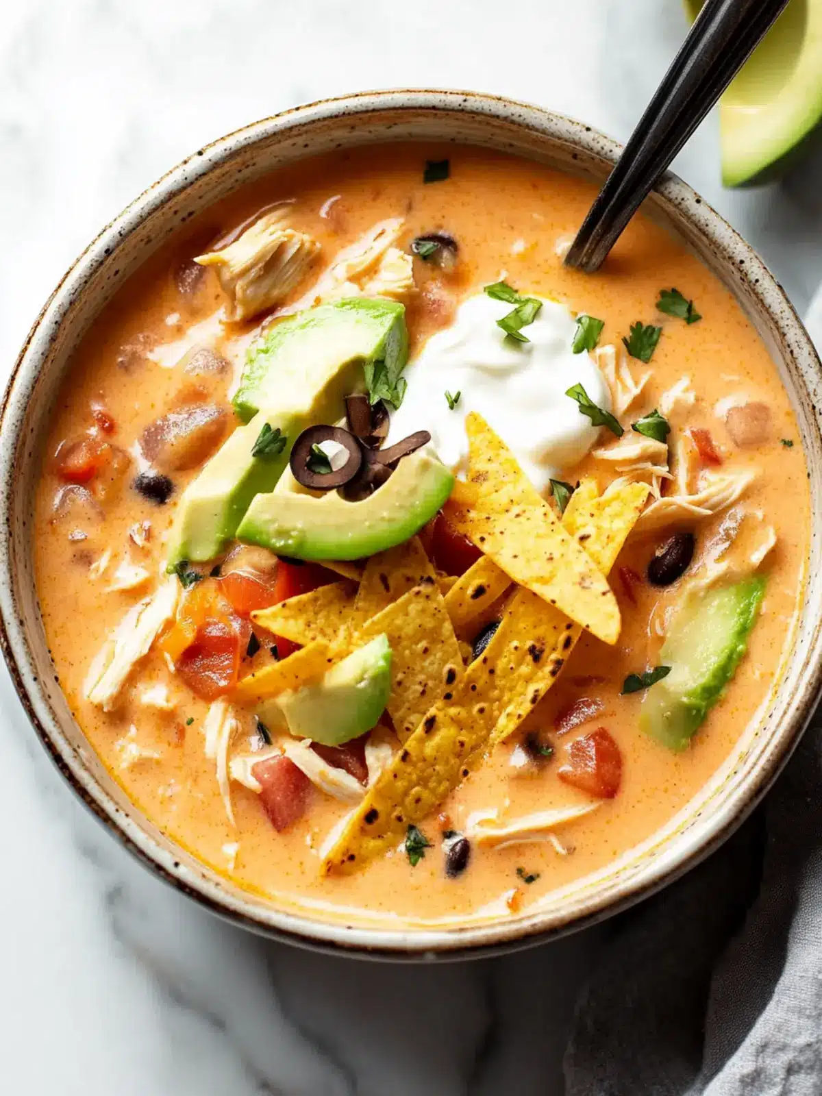 Deliciously Cozy Creamy Chicken Tortilla Soup Recipe 5 Creamy Chicken Tortilla Soup