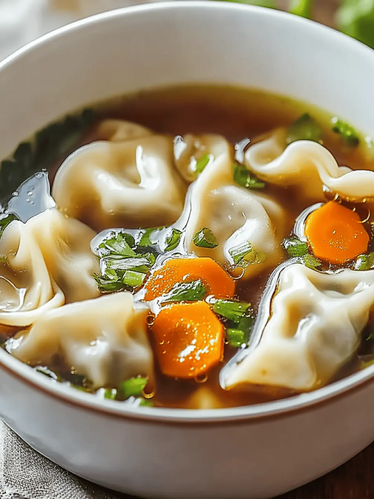 Cozy Up with Comforting Potsticker Soup in Minutes 3 Comforting Potsticker Soup