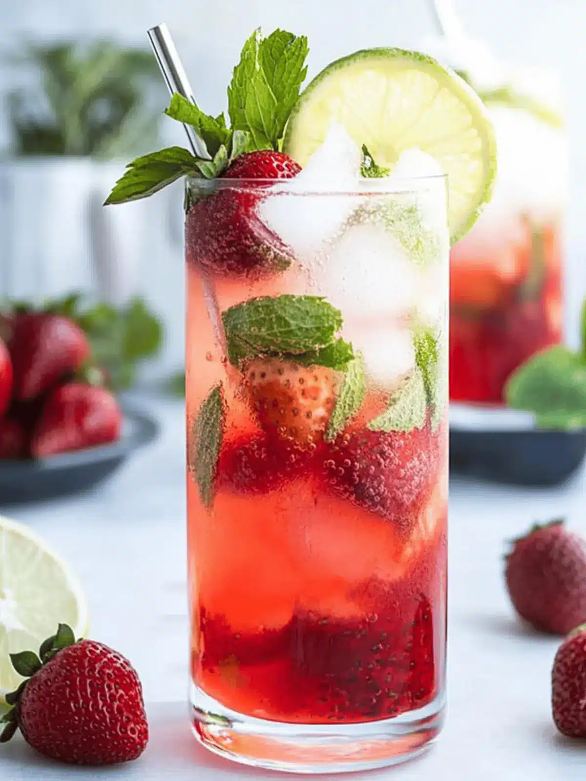 Delicious Strawberry Mojito Recipe with Fresh Strawberries! 5 Strawberry Mojito Recipe with Fresh Strawberries!