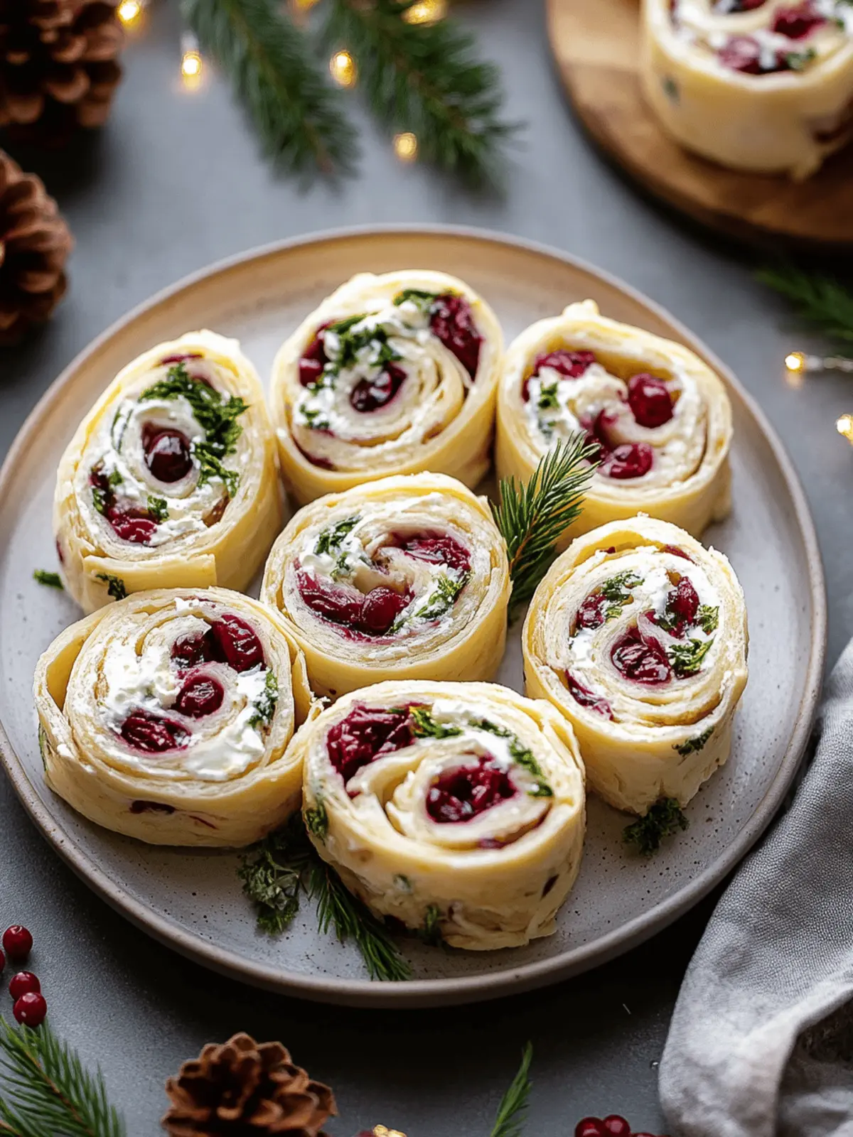 Savory Christmas Cranberry Roll Ups for Effortless Festive Fun 2 Savory Christmas Cranberry Roll Ups