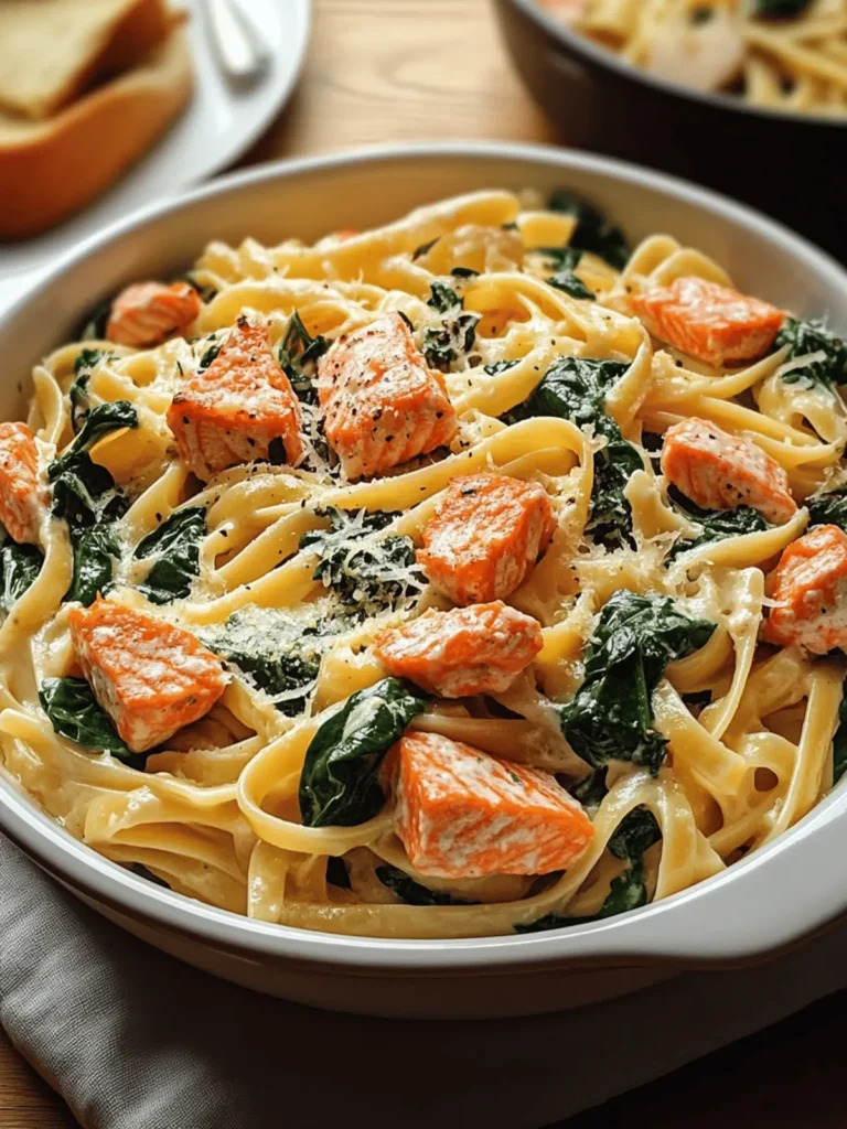 Spinach Salmon Pasta