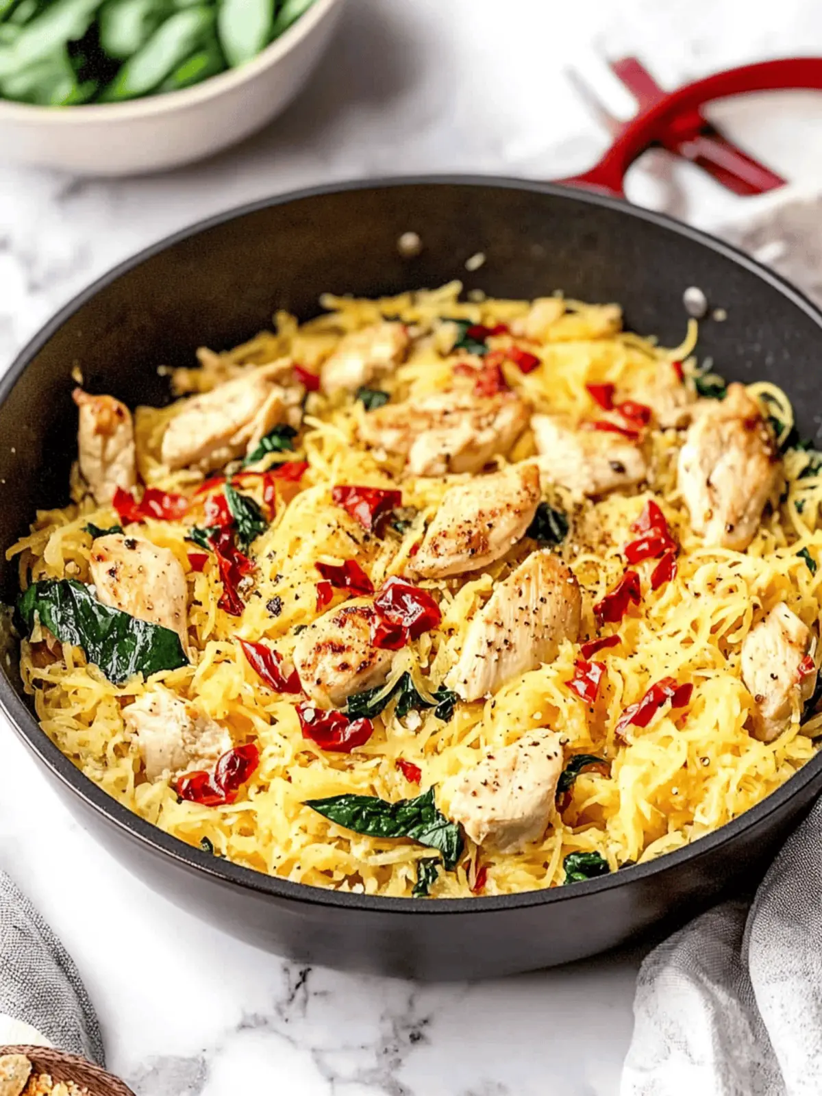 Tuscan Chicken and Spaghetti Squash
