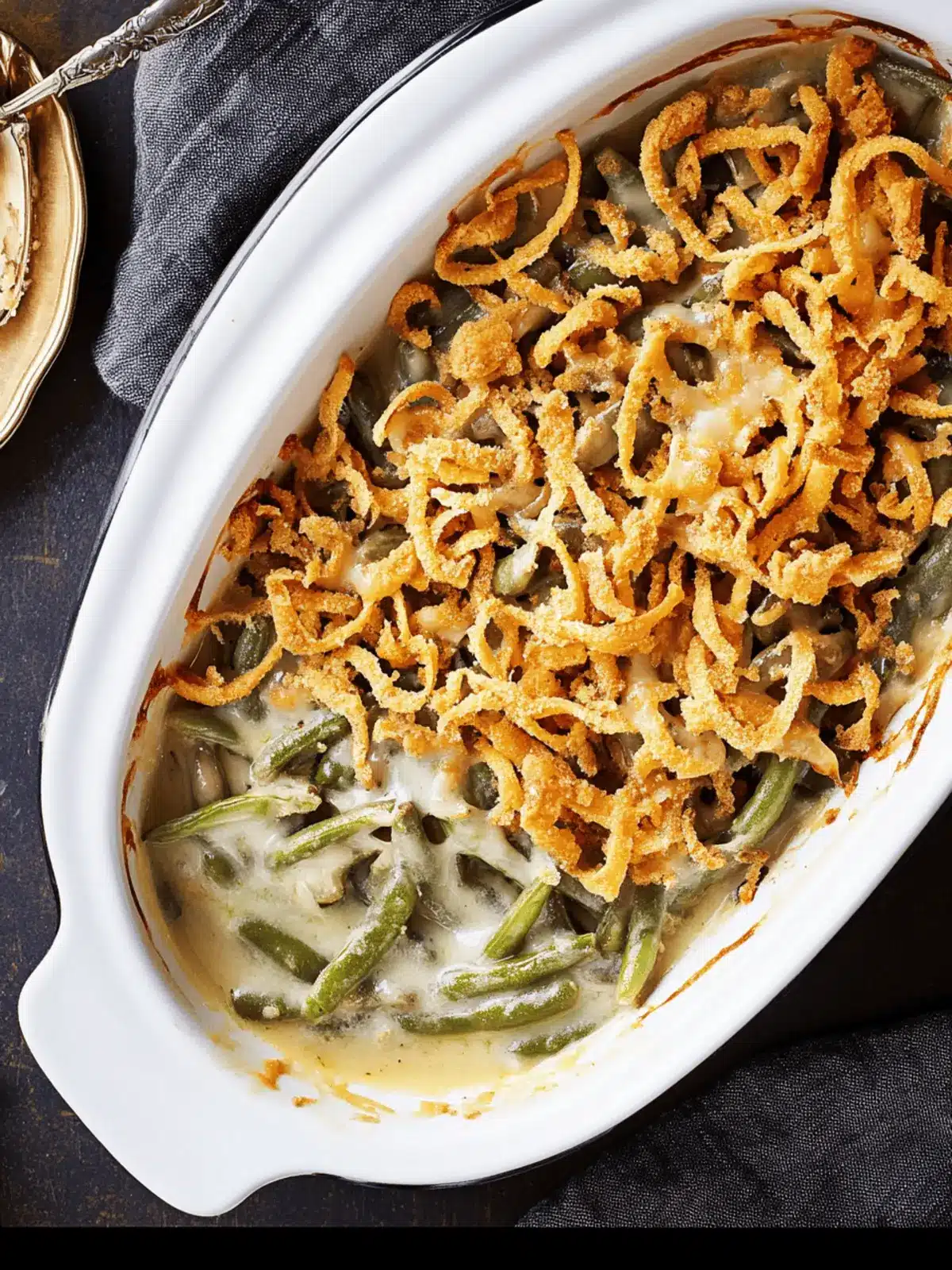 Cheesy Green Bean Casserole Your Family Will Love 4 Cheesy Green Bean Casserole
