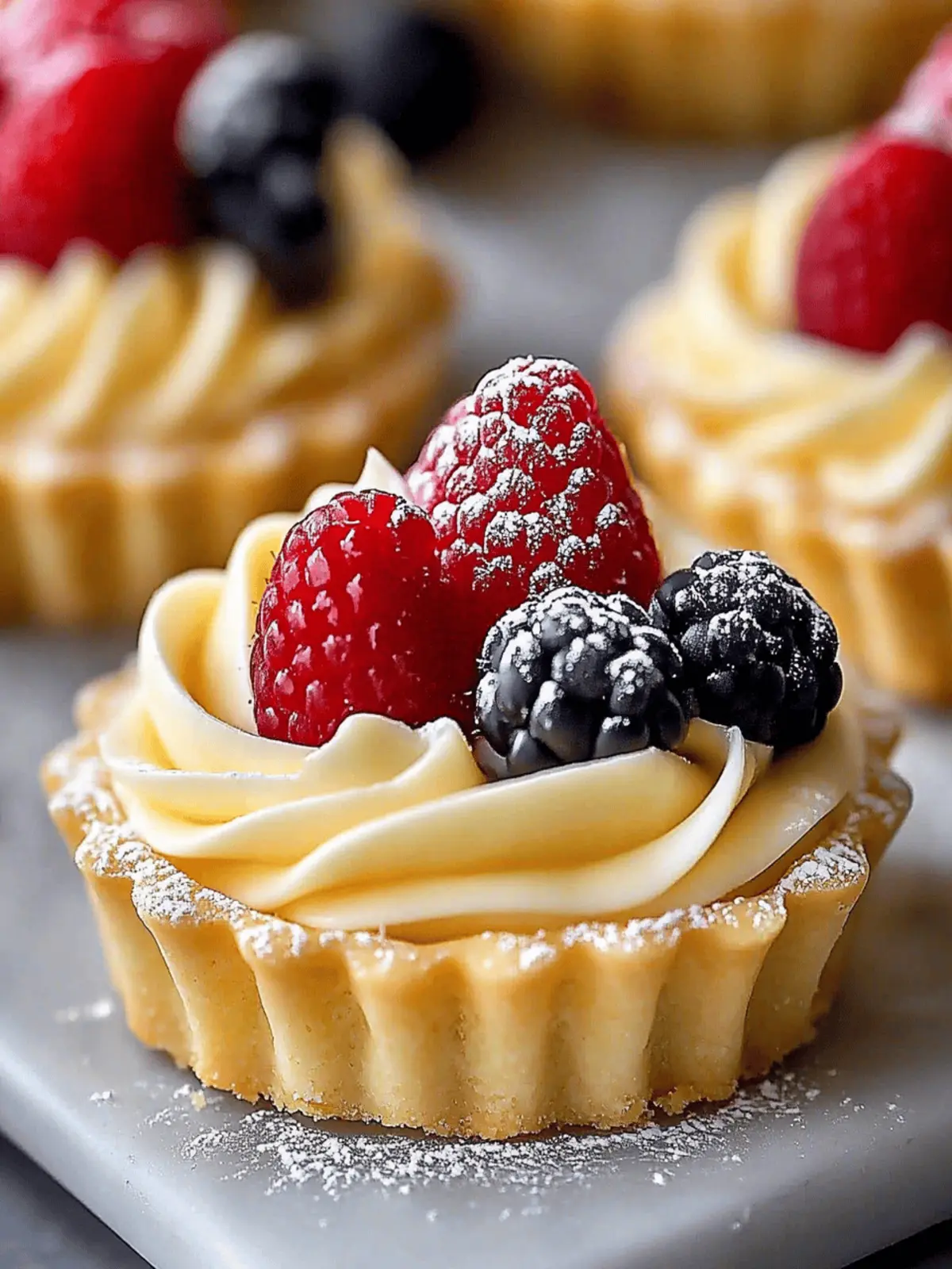 Elegant White Chocolate Mousse Tartlets