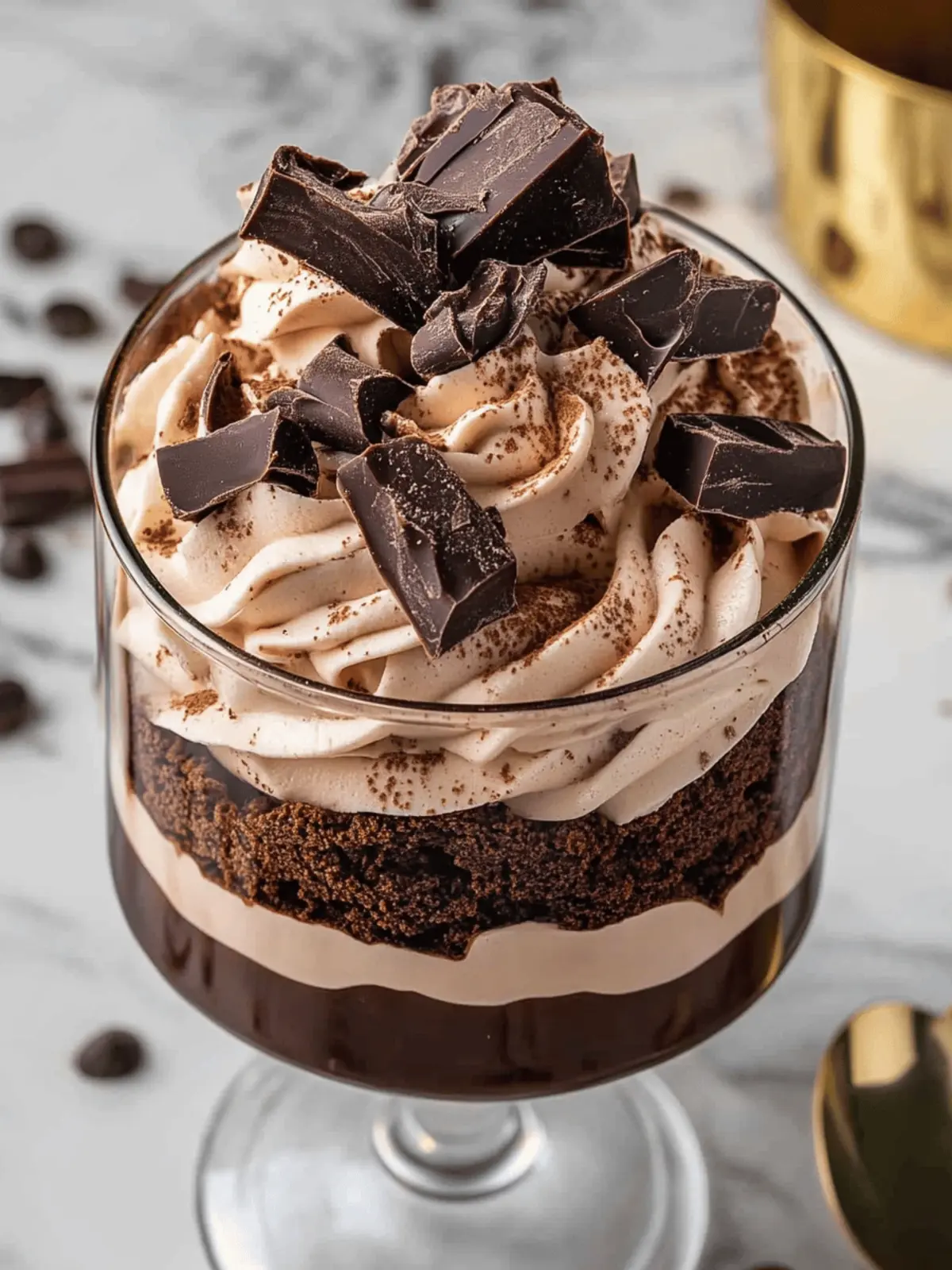 Indulge in Chocolate Brownie Mocha Trifle Bliss Today 4 Chocolate Brownie Mocha Trifle