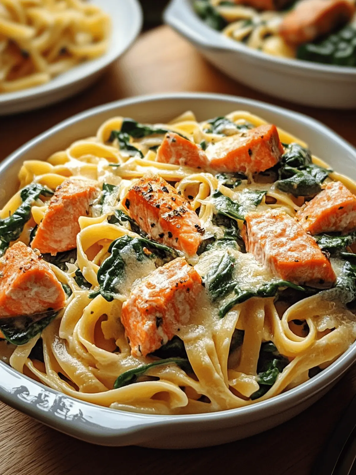 Savory Spinach Salmon Pasta: Quick, Creamy Delight Tonight 3 Spinach Salmon Pasta