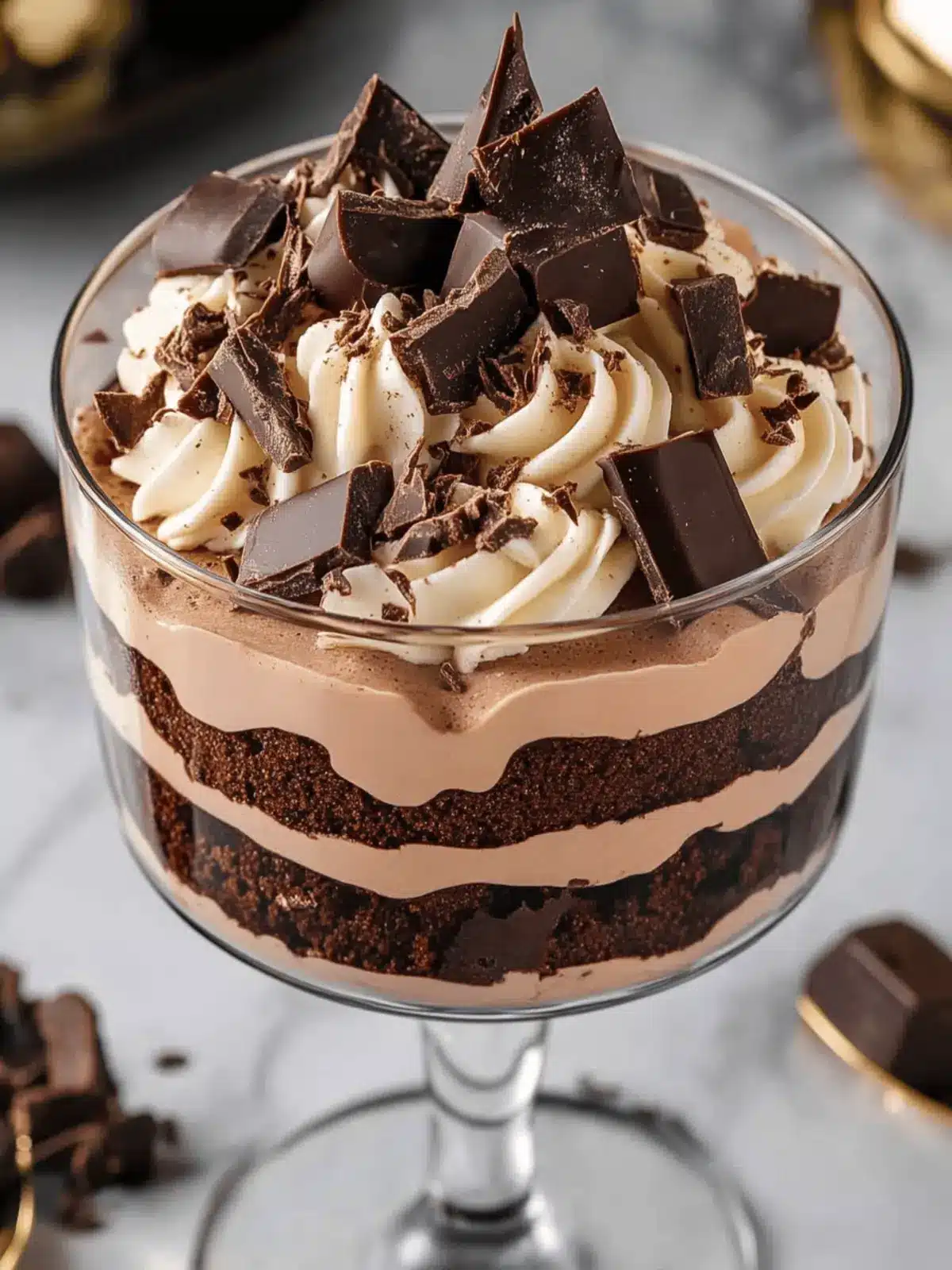 Decadent Chocolate Brownie Mocha Trifle You'll Crave 5 Chocolate Brownie Mocha Trifle
