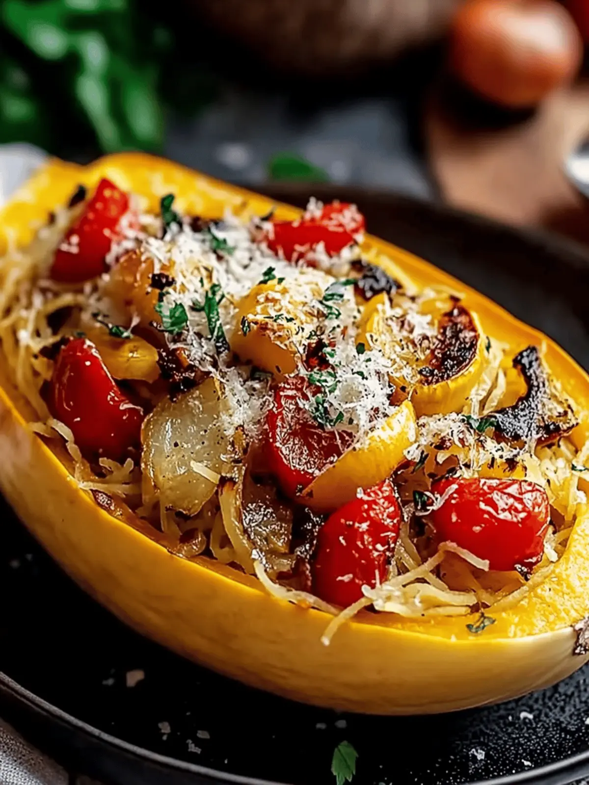 Spaghetti Squash with Roasted Vegetables: A Cozy Delight 5 Spaghetti Squash with Roasted Vegetables