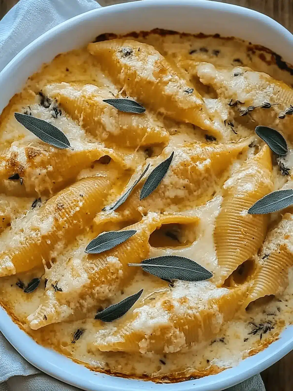 Pumpkin & Gouda Stuffed Shells with Brown Butter Alfredo Magic 2 Pumpkin & Gouda Stuffed Shells With Brown Butter & Sage Alfredo Sauce