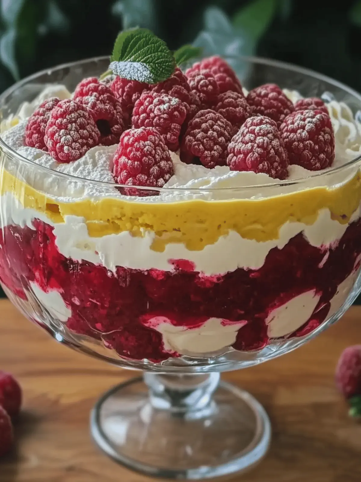 Decadent Raspberry Trifle with Custard & Cream Made Easy 2 Raspberry Trifle with Custard & Cream