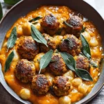 Turkey Meatballs Pumpkin Sage Sauce