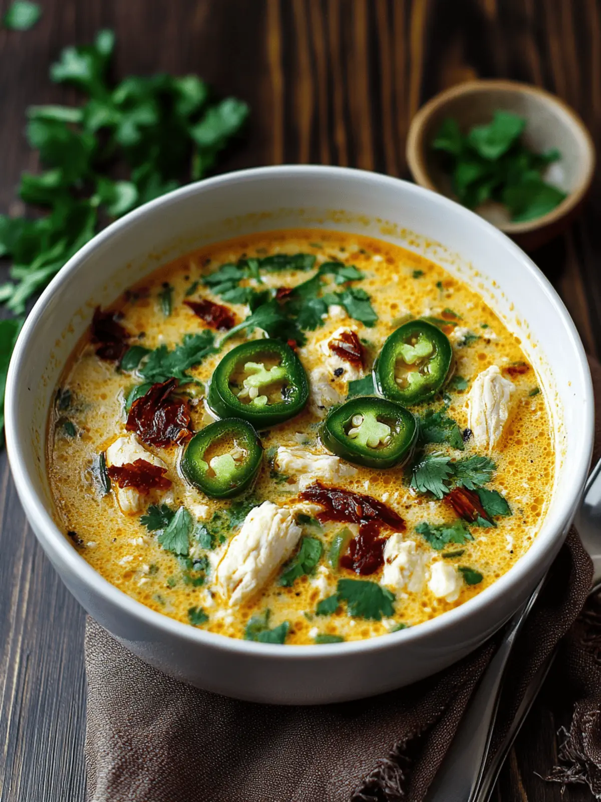 Creamy Spicy Jalapeño Popper Chicken Soup for Ultimate Comfort 2 Spicy Jalapeño Popper Chicken Soup