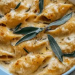 Pumpkin & Gouda Stuffed Shells with Brown Butter Alfredo Magic 6 Pumpkin & Gouda Stuffed Shells With Brown Butter & Sage Alfredo Sauce