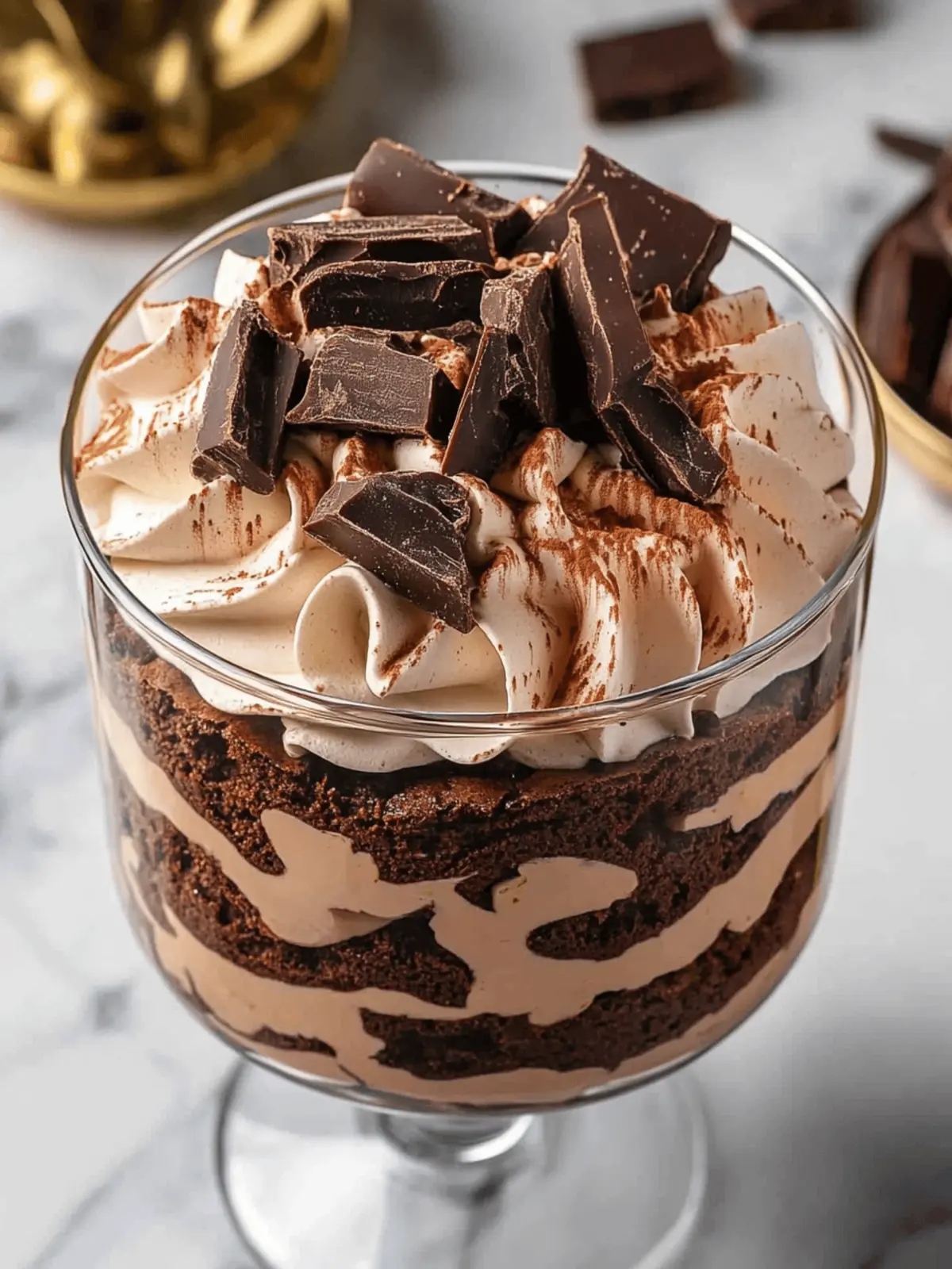 Indulge in Chocolate Brownie Mocha Trifle Bliss Today 5 Chocolate Brownie Mocha Trifle